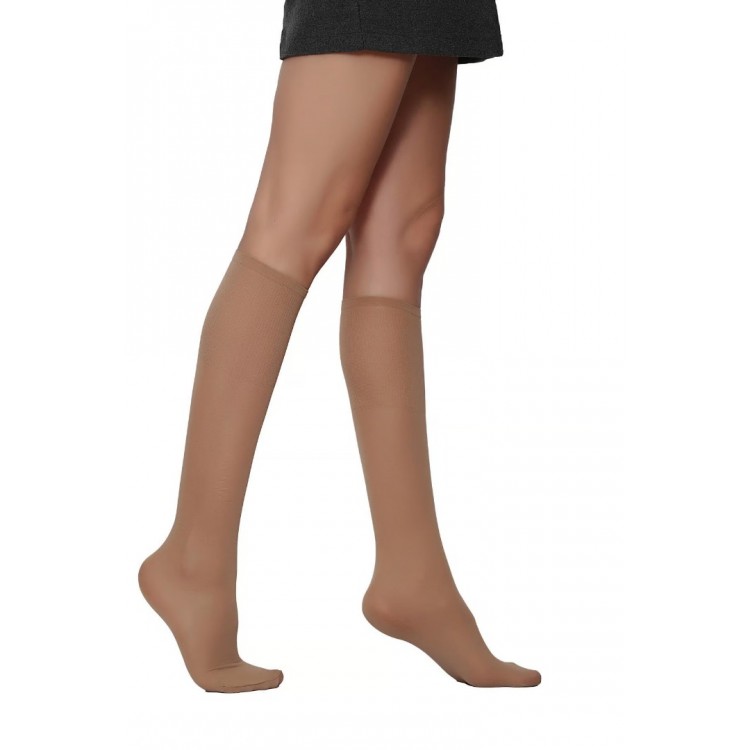Daymod Comfort Lastiği Sıkmayan Dizaltı Çorap Bronz