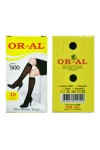 Oral 12 Çift Kadın 40 Den Mus Dizaltı Pantolon Çorap Renk:500-Siyah