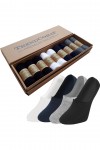 TrendCorap Premium Serisi 9 Çift Dikişsiz Burunlu Kaydırmaz Silikon Topuklu Bambu Babet Çorap Renkli
