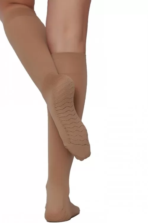 Bella Calze Mikro 70 Masaj Kadın Dizaltı Çorap Bronz