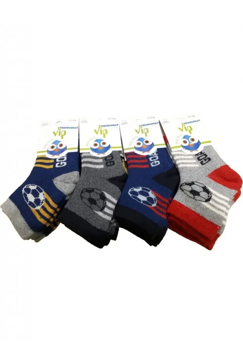 New Vip 12 Çift Pamuklu Kışlık Kalın Havlu Erkek Bebek Soket Çorap